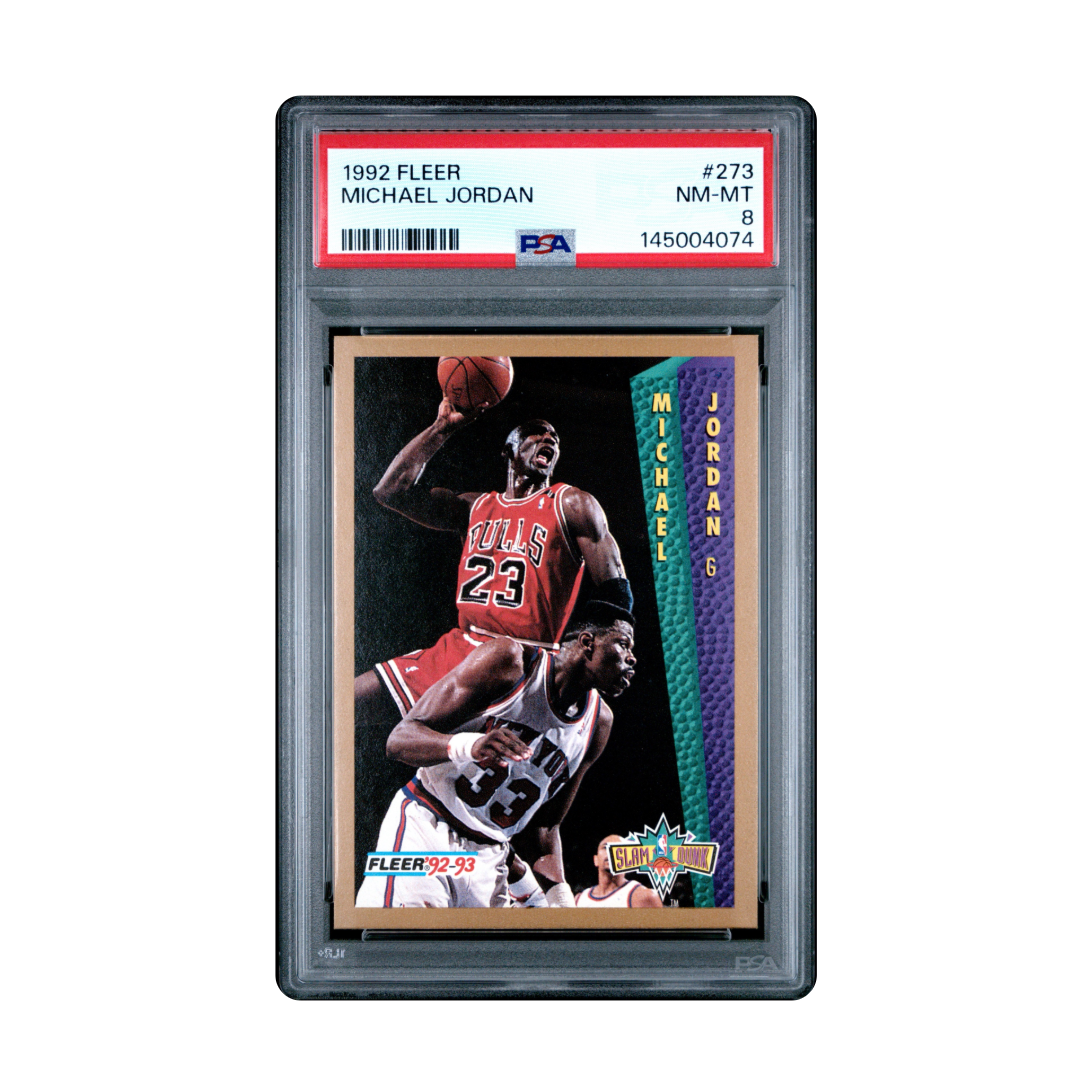 MICHAEL JORDAN 1992 FLEER #273 PSA 8